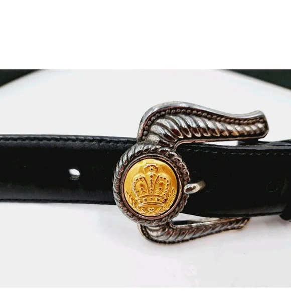 Brighton Black Belt with Gold and Silver Accents - Picture 3 of 6